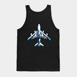 Geometric Jumbo | Boeing 747 Tee Tank Top